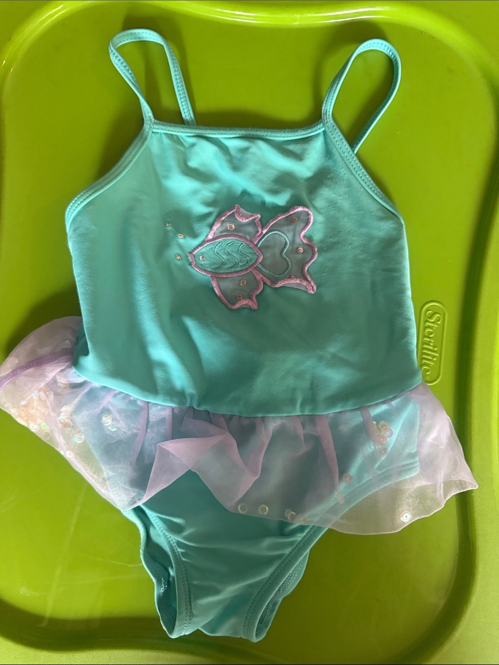 Circo Teal and Pink Mermaid Tutu Swimsuit Costume